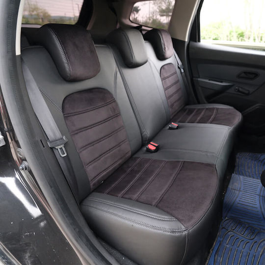 Otom Car Seat Covers 15 Pieces Leatherette Dacia Duster Black