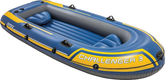 Intex Chalenger 3 Inflatable Boat 3 People Blue with Oars & Pump 295x137cm