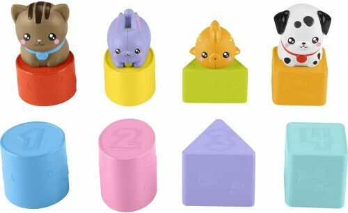 Mattel Fisher-price Βαλιτσάκι Μεταφοράς Ζωάκια Σχήματα Εκπαιδευτικό Παιχνίδι Htw93