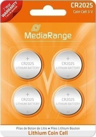 MediaRange Batterien Lithium für Uhren CR2025 3V 4Stück