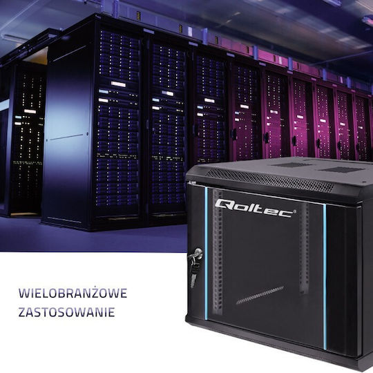 Qoltec Netzwerkschrank 54466 19" 9u 600 X 500 X 600