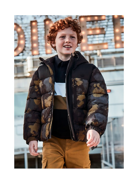 Mayoral Kids Casual Jacket with Hood Black