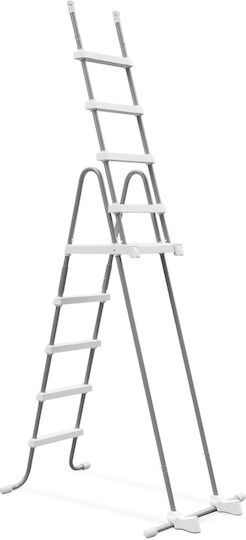 Intex Pool Ladder Made of Stainless Steel 132x84cm Silver
