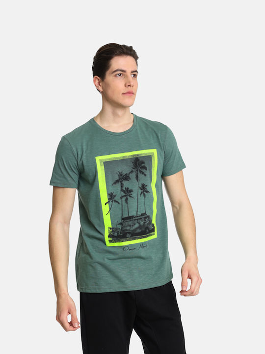 Paco & Co Herren T-Shirt Kurzarm Grün