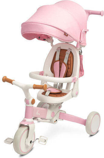 Caretero Faro Convertible with Parental Handle 3 in 1 Pink