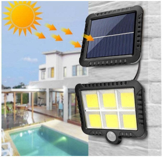 Lampă Solară 30W cu Senzor de Mișcare și Fotocelulă IP67