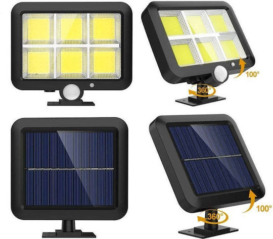 Lampă Solară 30W cu Senzor de Mișcare și Fotocelulă IP67