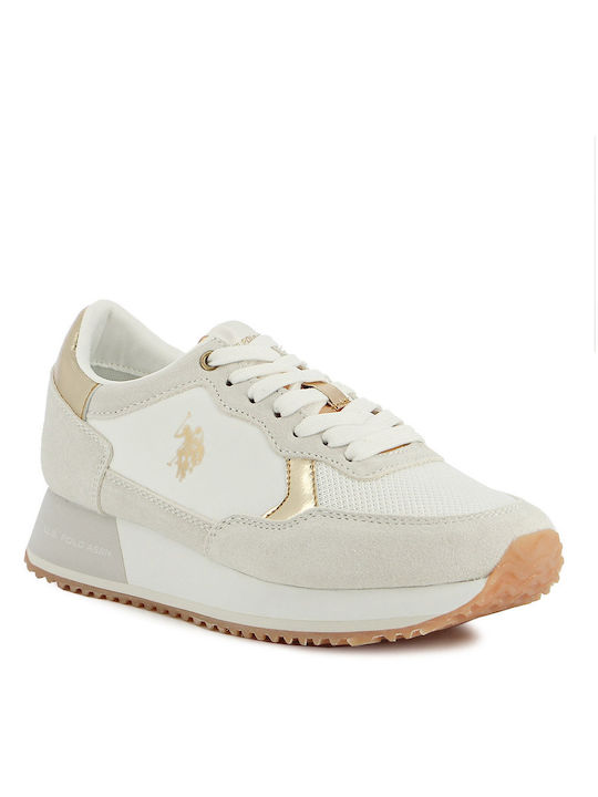 U.S. Polo Assn. Γυναικεία Sneakers Λευκά