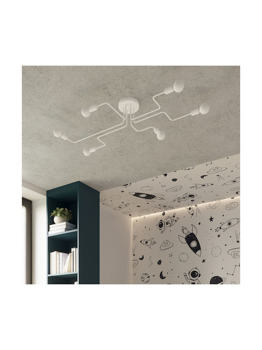 Sollux Ceiling Mount Light White with Socket E27