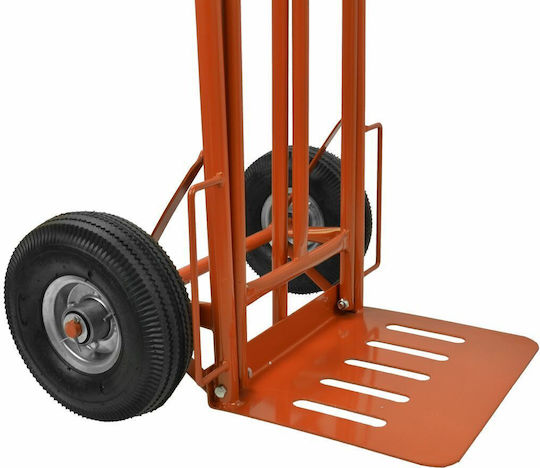 Geko Καρότσι Μεταφοράς για Φορτίο Βάρους έως 250kg σε Πορτοκαλί Χρώμα