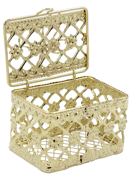 Keskor Cutie Decorativă Metalic 6.5x4.5x5cm