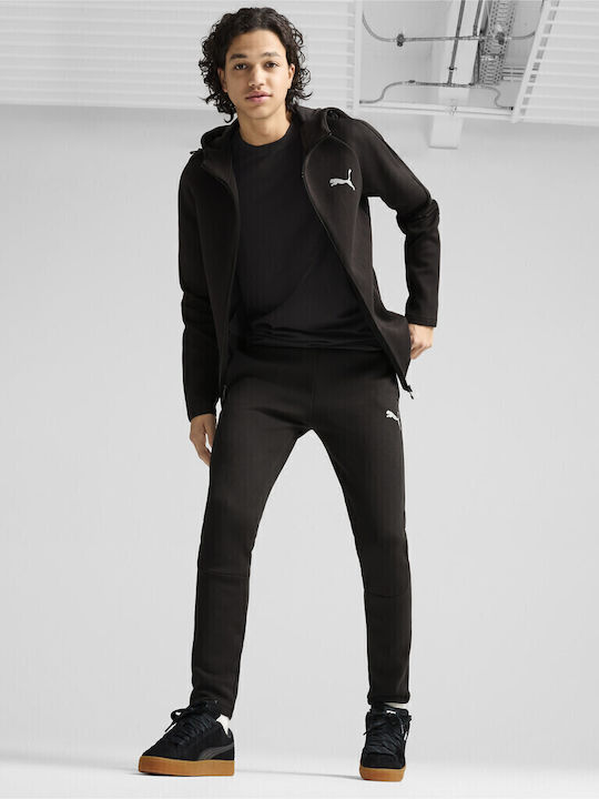 Evostripe Cardigan With Black Hood