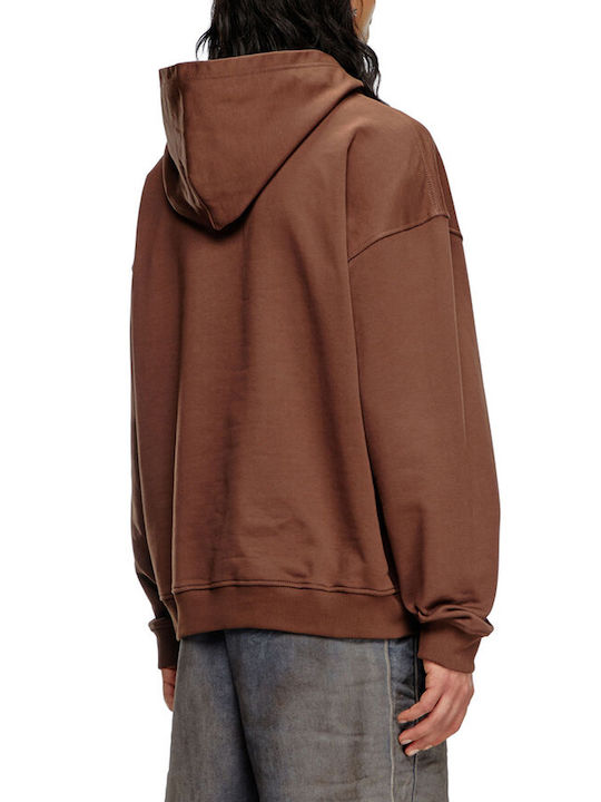 Sweatshirt with Hood Brown