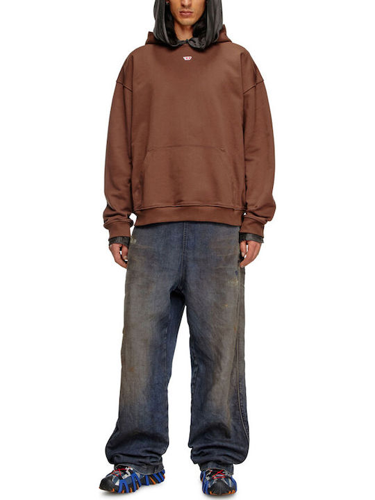 Sweatshirt with Hood Brown