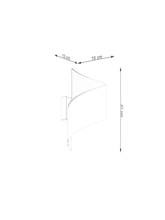 Sollux Leuchte Wand Schwarz 15x13x31cm Sollux Leuchte Wand Schwarz 15x13x31cm