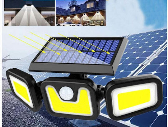 Σετ 2 Ηλιακά Φωτιστικά 120W Ψυχρό Λευκό 6000K με Αισθητήρα Κίνησης, Φωτοκύτταρο και Τηλεχειριστήριο IP67