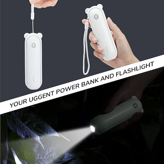 JisuLife Handgehaltenes USB-Ventilator Klappbar 4W Weiß