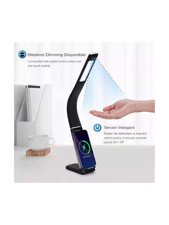 SML LED Schreibtischlampe mit flexiblem Arm in Weiß Farbe