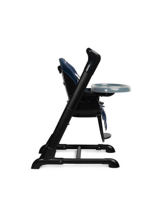 Caretero Indigo Foldable Baby Highchair 2 in 1 with Adjustable Height Black Navy