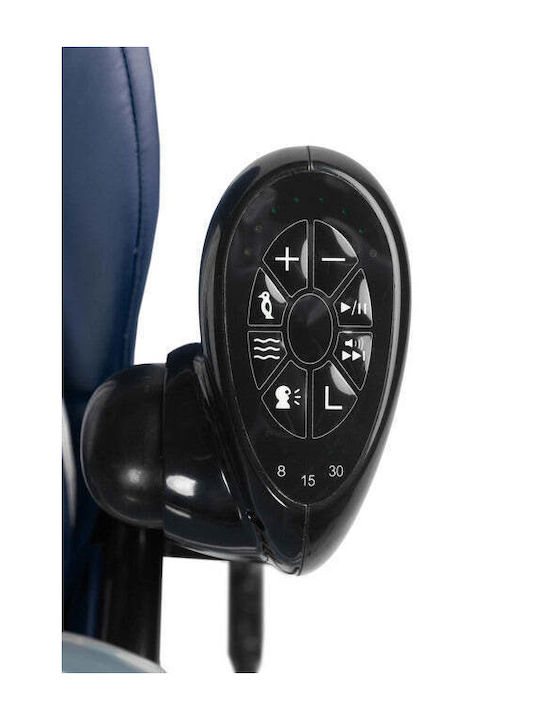 Caretero Indigo Foldable Baby Highchair 2 in 1 with Adjustable Height Black Navy