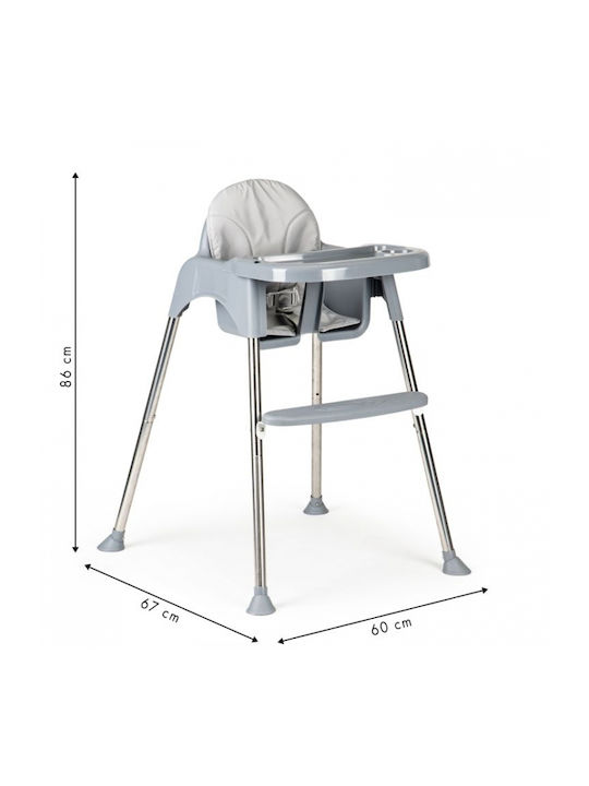 Ecotoys Upholstery Καρεκλάκι Φαγητού 2 in 1 με Ρυθμιζόμενο Ύψος Μπεζ