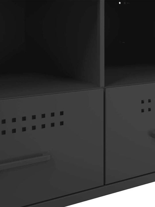 Έπιπλο Τηλεόρασης Μεταλλικό Μαύρο Μ136xΠ39xΥ50.5cm