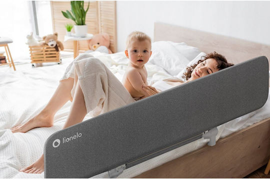 Lionelo Lora XL Προστατευτικό Κάγκελο Κρεβατιού από Ύφασμα Beige Sand 150x46εκ.