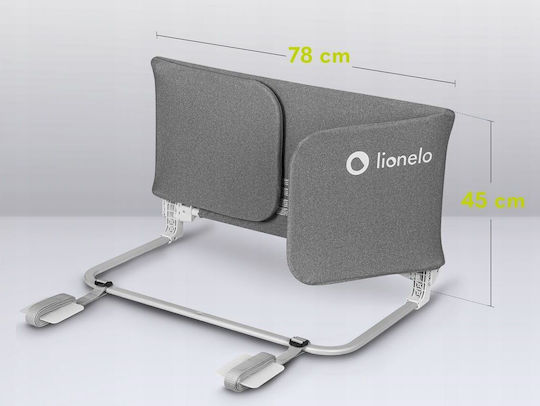 Lionelo Lora XL Προστατευτικό Κάγκελο Κρεβατιού από Ύφασμα Beige Sand 150x46εκ.