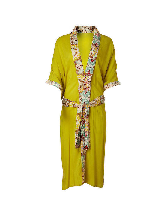 Achilleas Accessories Women's Kimono Beachwear Yellow