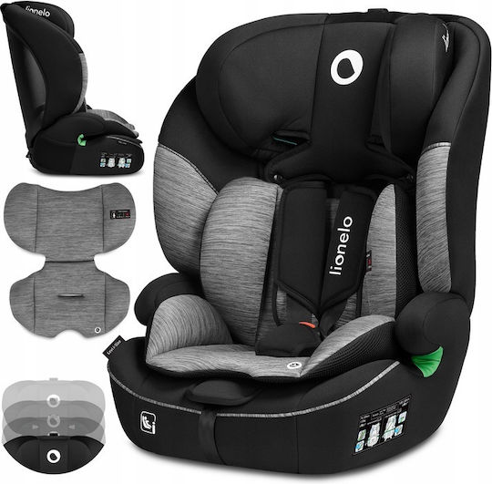 Lionelo Levi Baby Car Seat i-Size Black & Gray 9-36 kg