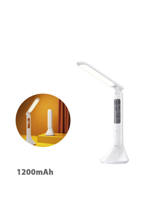 Remax Wiederaufladbar LED Schreibtischlampe in Weiß Farbe