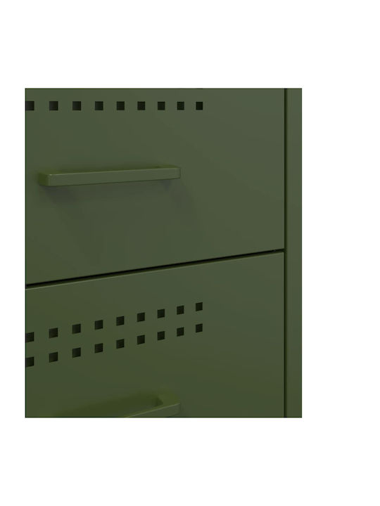 Κομοδίνα Μεταλλικά Πράσινα 2τμχ 36x39x50.5cm