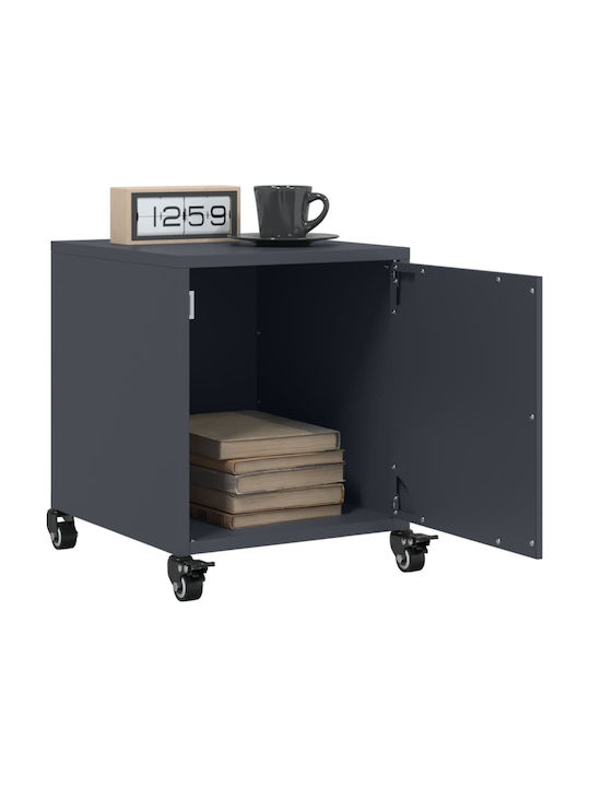 Wooden Bedside Table Grey 36x39x43.5cm