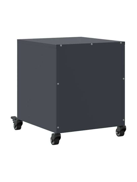 Wooden Bedside Table Grey 36x39x43.5cm