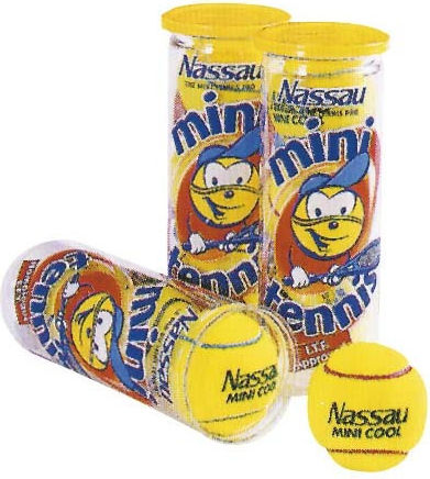Nassau Cool Mini Μπαλάκια Τένις για Προπόνηση 3τμχ