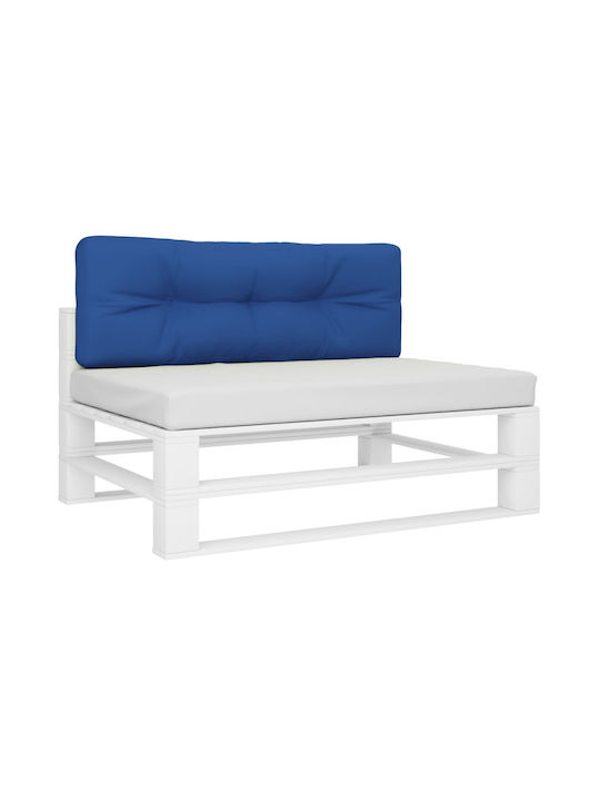 vidaXL Pallet Bench Cushion Blue Roulette 40x120cm.