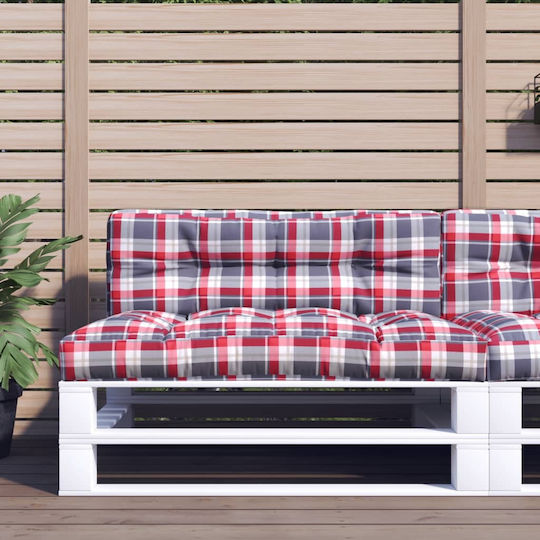 vidaXL Μαξιλάρι για Παγκάκι Παλέτας Κόκκινο 40x120εκ.