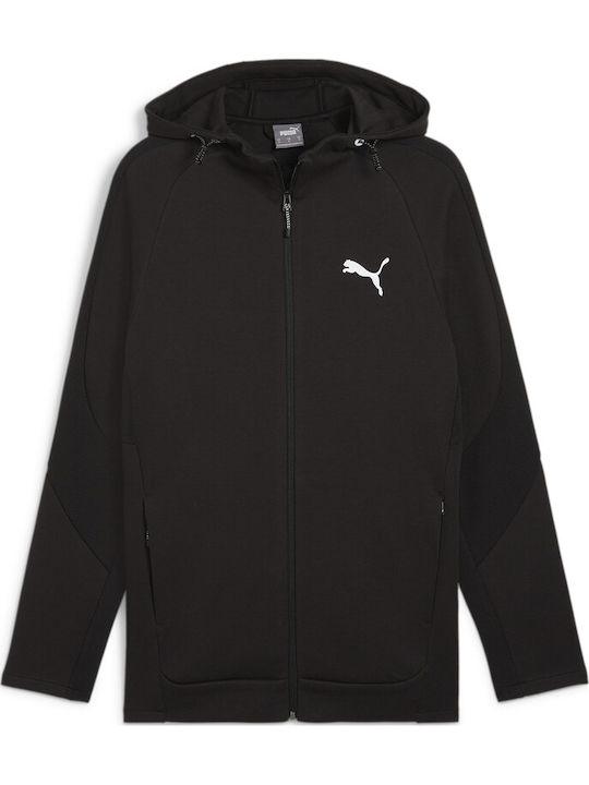 Evostripe Cardigan With Black Hood