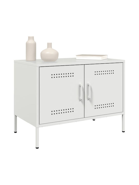 Stand TV Metalic Alb L68xA39xÎ50.5cm