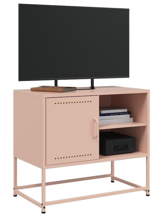 Έπιπλο Τηλεόρασης Μεταλλικό Ροζ Μ68xΠ39xΥ60.5cm
