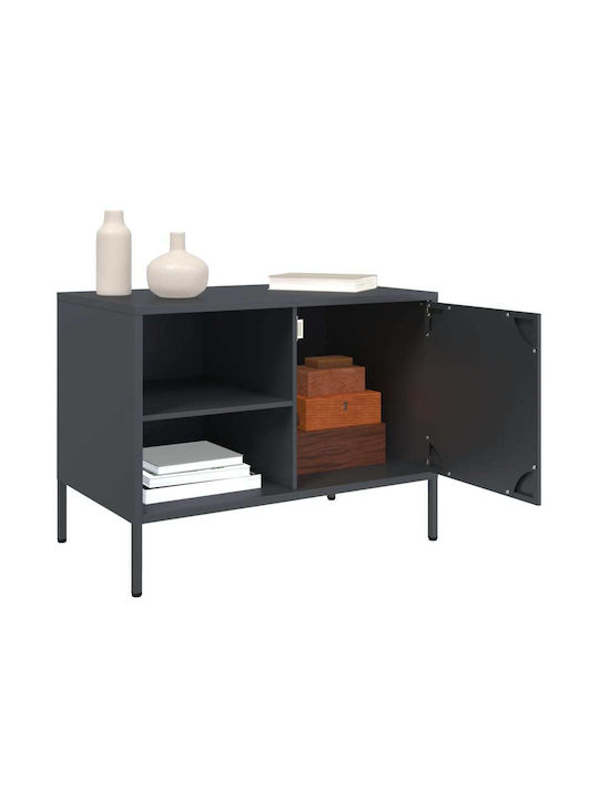 Metal TV Stand Anthracite M68xD39xH50.5cm
