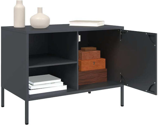 Stand TV Metalic Antracit L68xA39xÎ50.5cm