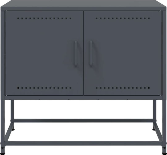 Metal TV Stand Anthracite M68.5xD39xH60.5cm