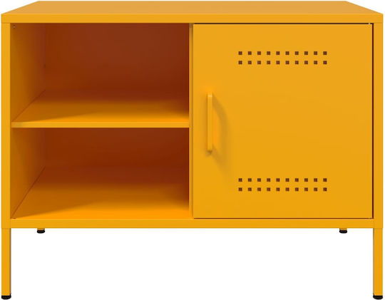 TV-Ständer Metall Gelb M68xT39xH50.5cm