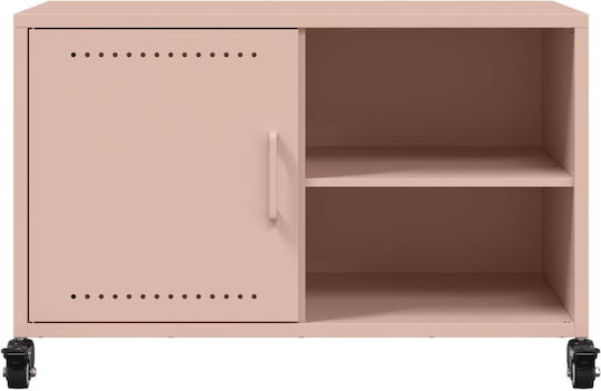 TV-Ständer Metall mit Räder Rosa M68xT39xH43,5cm
