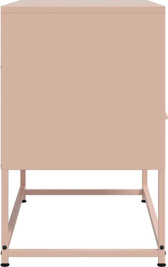 Metal TV Stand Pink 68x39x60.5cm