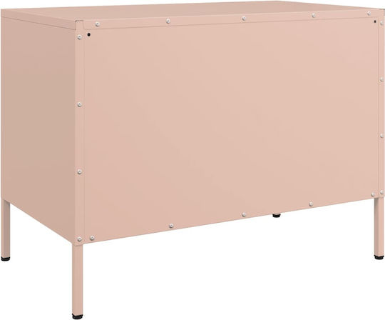 TV-Ständer Metall Rosa M68xT39xH50.5cm