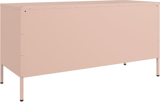 Metal TV Stand Pink M100.5xD39xH50.5cm