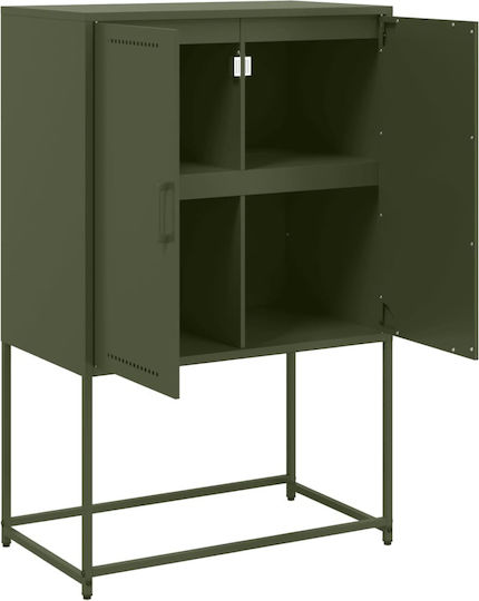 Metal TV Stand Green M68.5xD39xH60.5cm