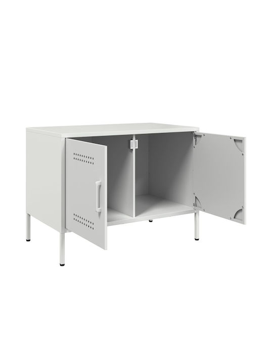 Stand TV Metalic Alb L68xA39xÎ50.5cm